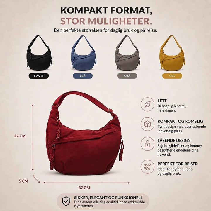 Wenche™ – Justerbar Crossbody Skulderveske