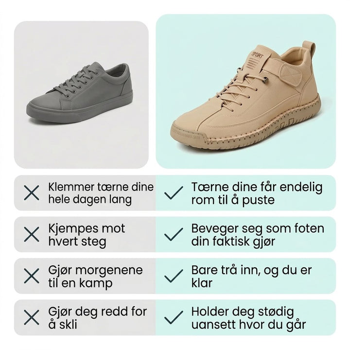 BareStep™– Ortopediske Snøresko for Komfort
