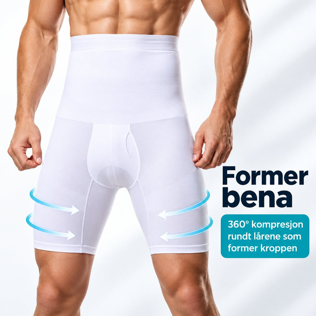 CoreFit™ – Høyt liv høye kompresjons-shorts for slanking (1+1 Gratis)