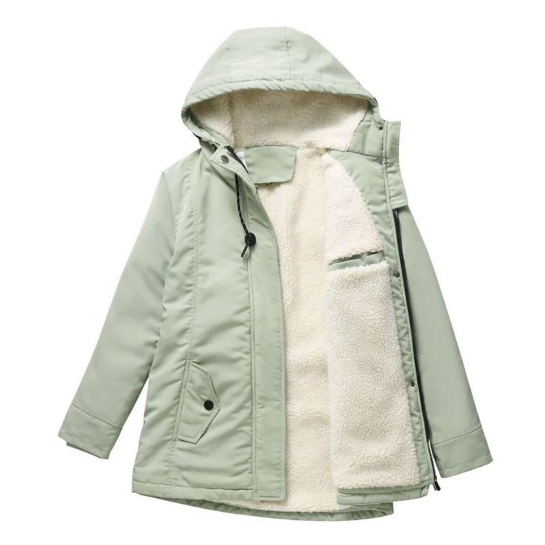 Amanda™ – Tykk vinterkåpe med varm fôring og hette