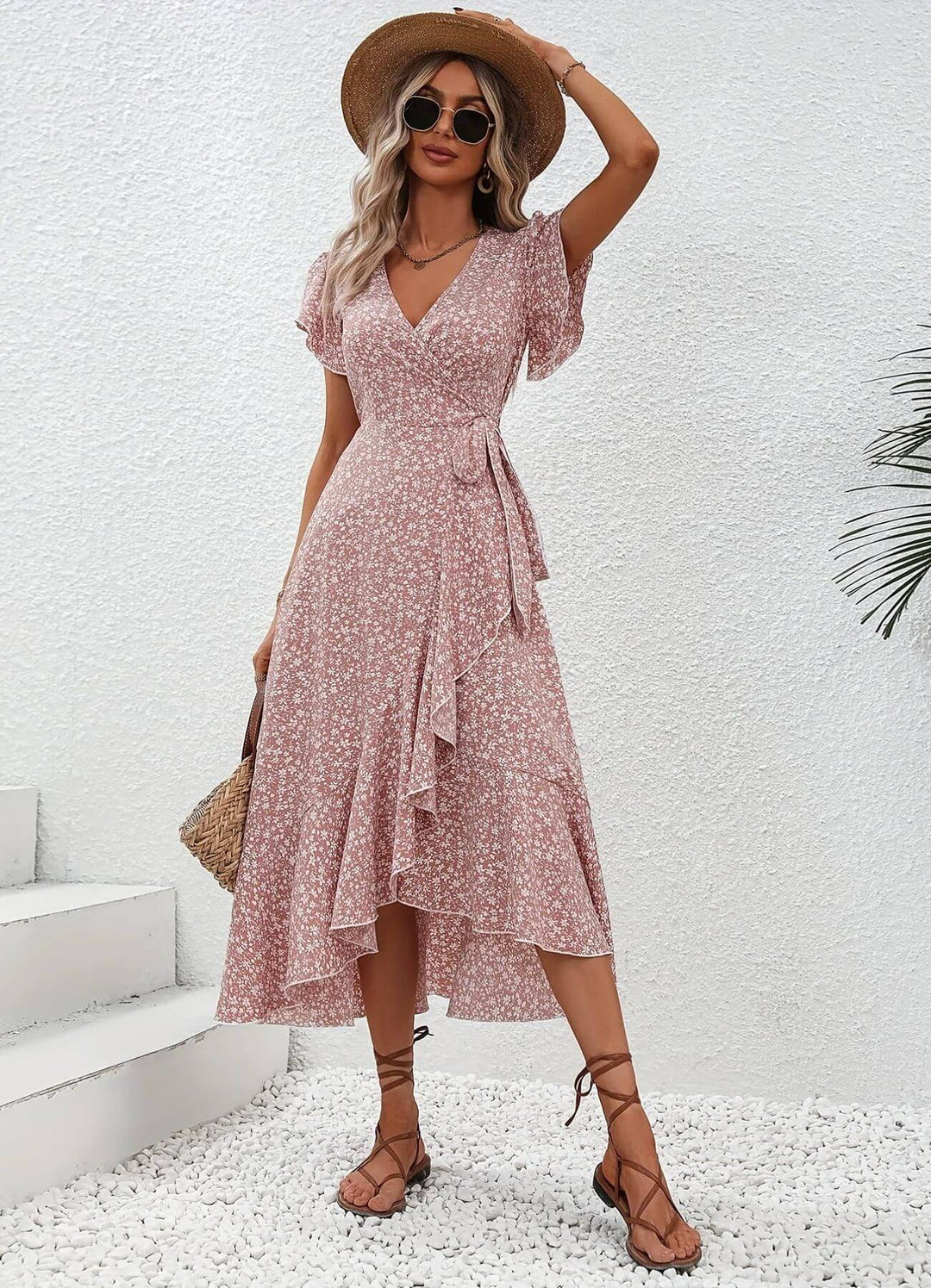 Anette™ – Elegant blomstrete sommerkjole
