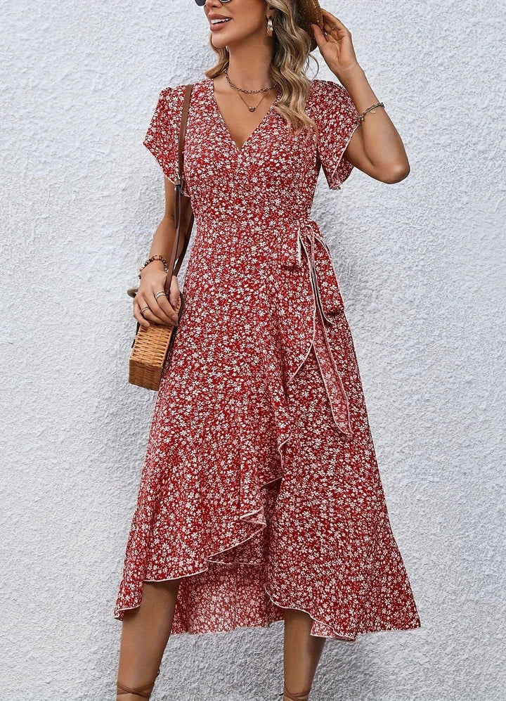 Anette™ – Elegant blomstrete sommerkjole