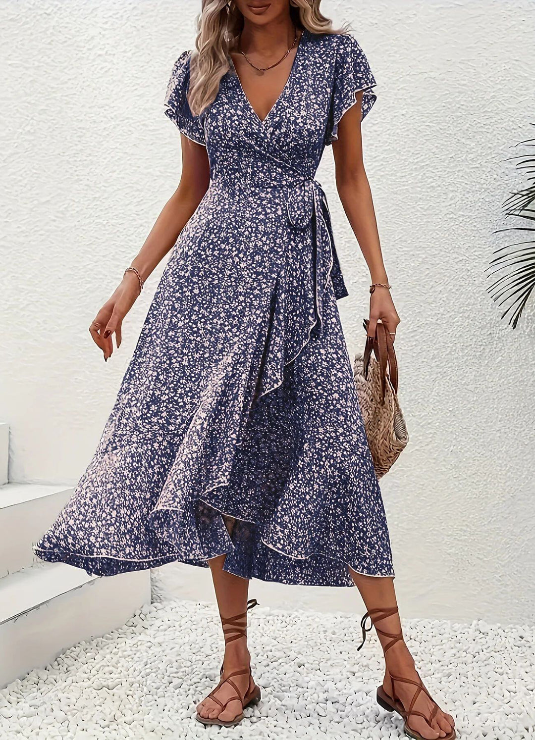 Anette™ – Elegant blomstrete sommerkjole