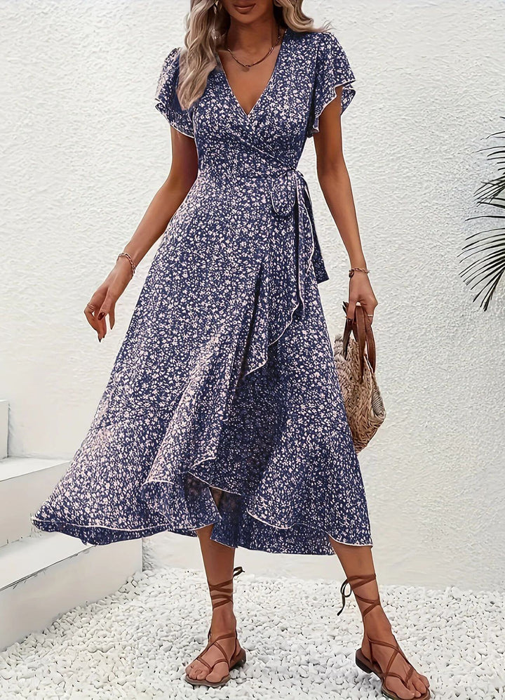 Anette™ – Elegant blomstrete sommerkjole