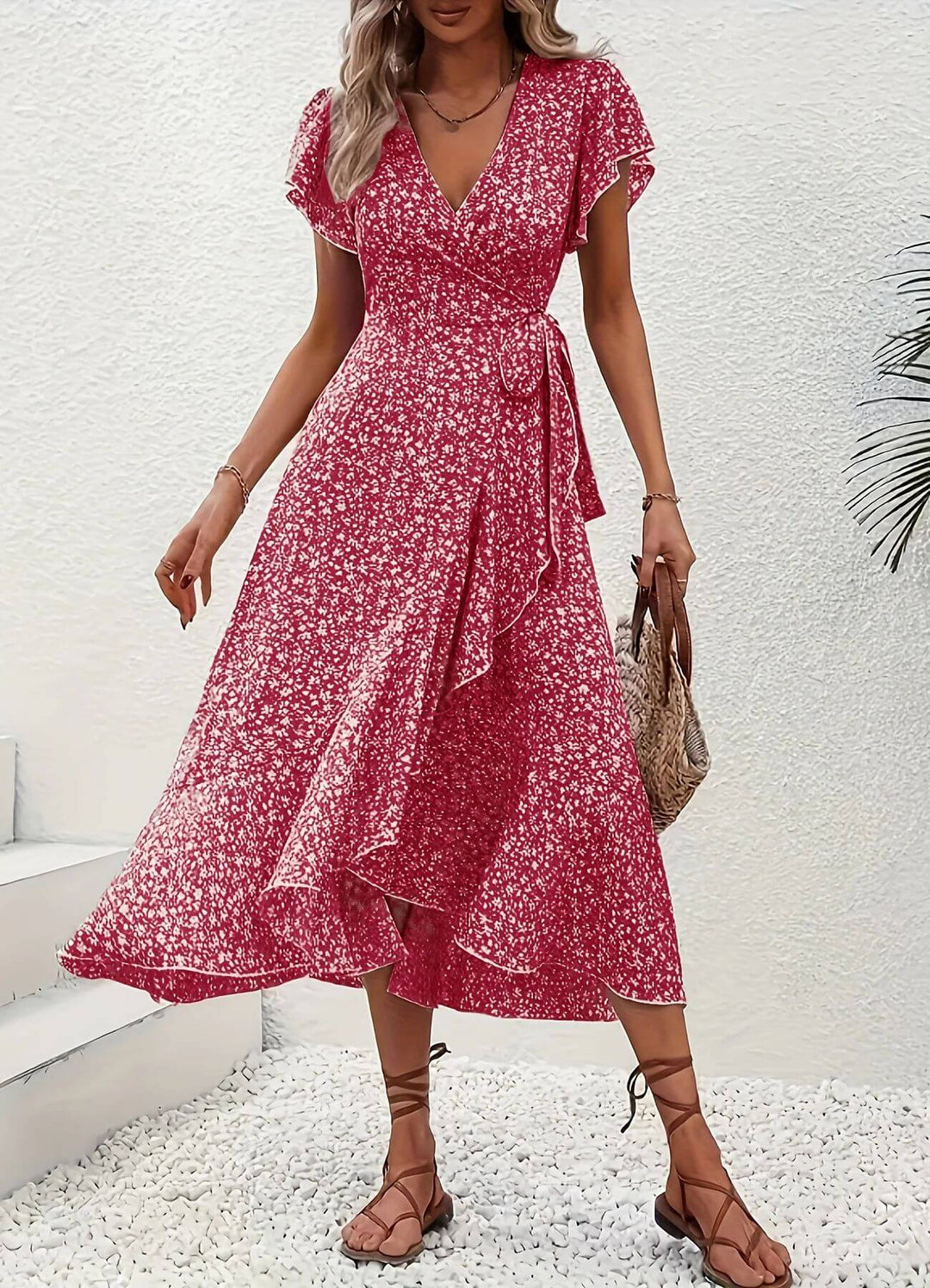 Anette™ – Elegant blomstrete sommerkjole