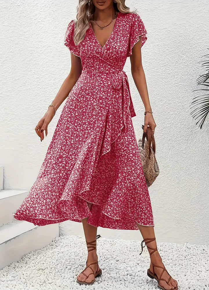 Anette™ – Elegant blomstrete sommerkjole