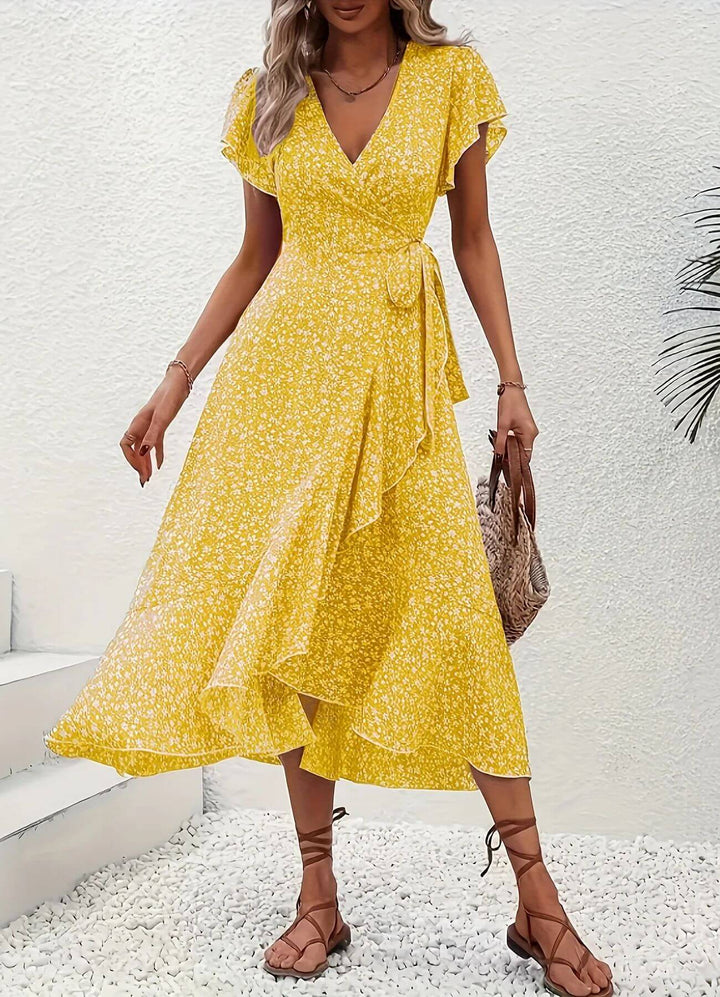 Anette™ – Elegant blomstrete sommerkjole
