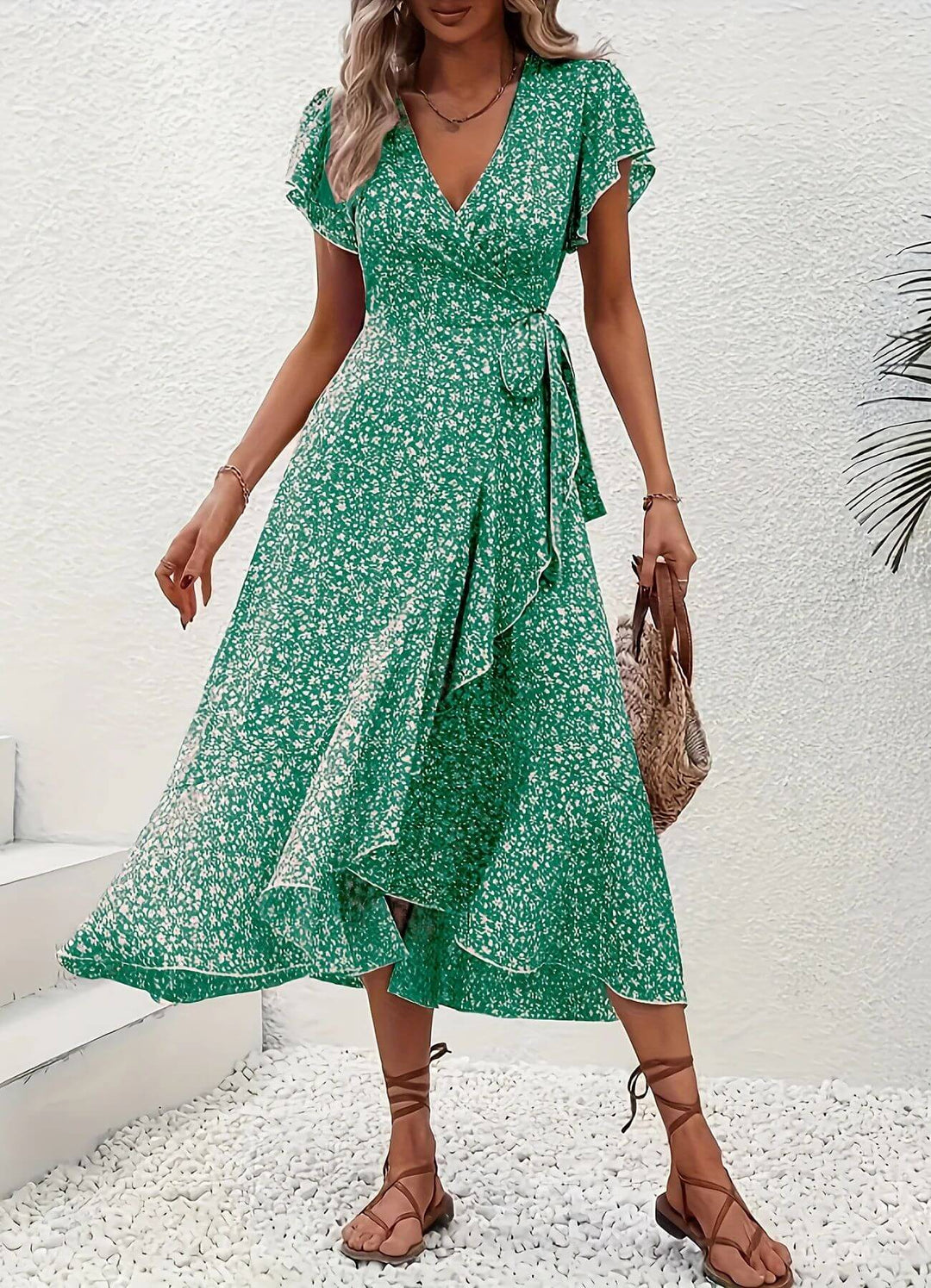 Anette™ – Elegant blomstrete sommerkjole