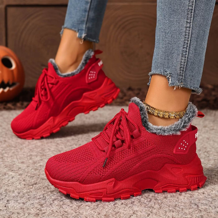 Anita™ - Varme vintersko med mykt fôr og snøring