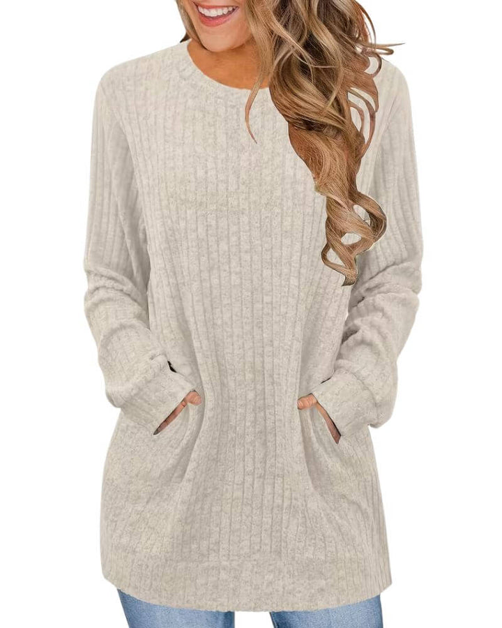 Astrid™ – Komfortabel og pustende genser med lommer