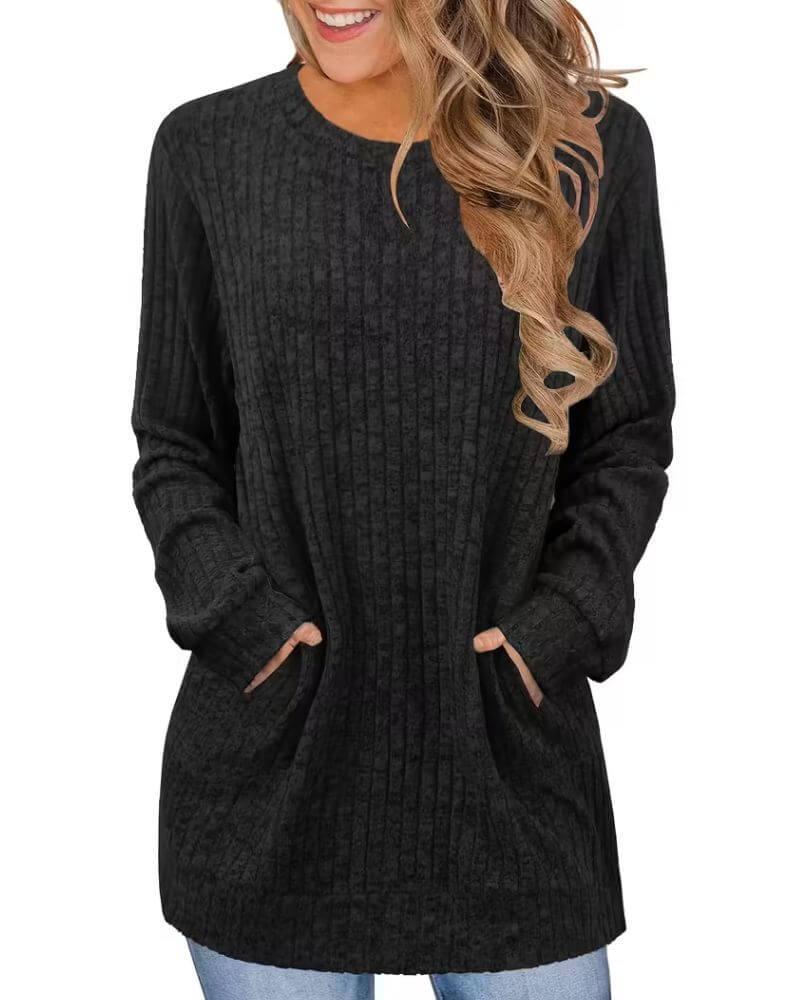 Astrid™ – Komfortabel og pustende genser med lommer