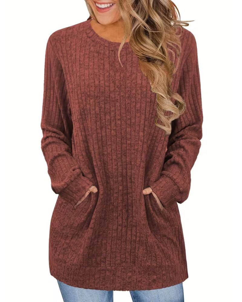 Astrid™ – Komfortabel og pustende genser med lommer