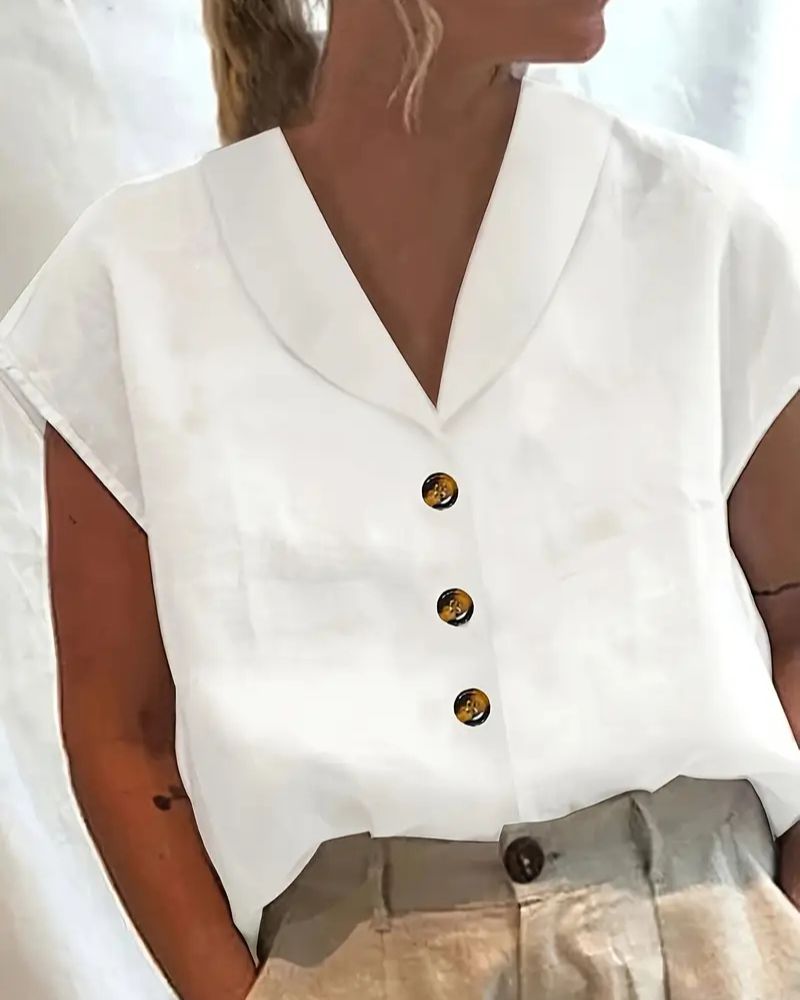 Bente™ - Behagelig Bluse med Krage