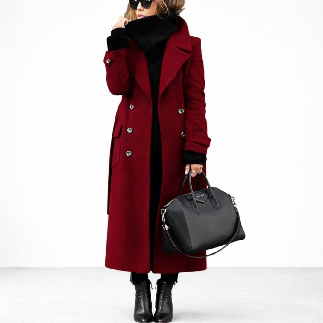 Bertha™- Elegant Dobbeltspent Kåpe