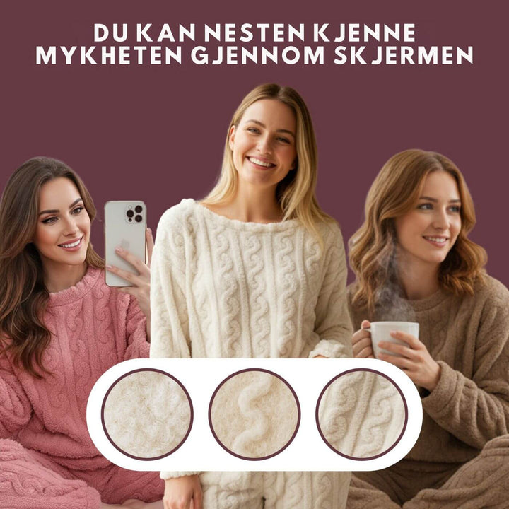 Birte™ - Mykt og Koselig Sett med Genser og Bukse