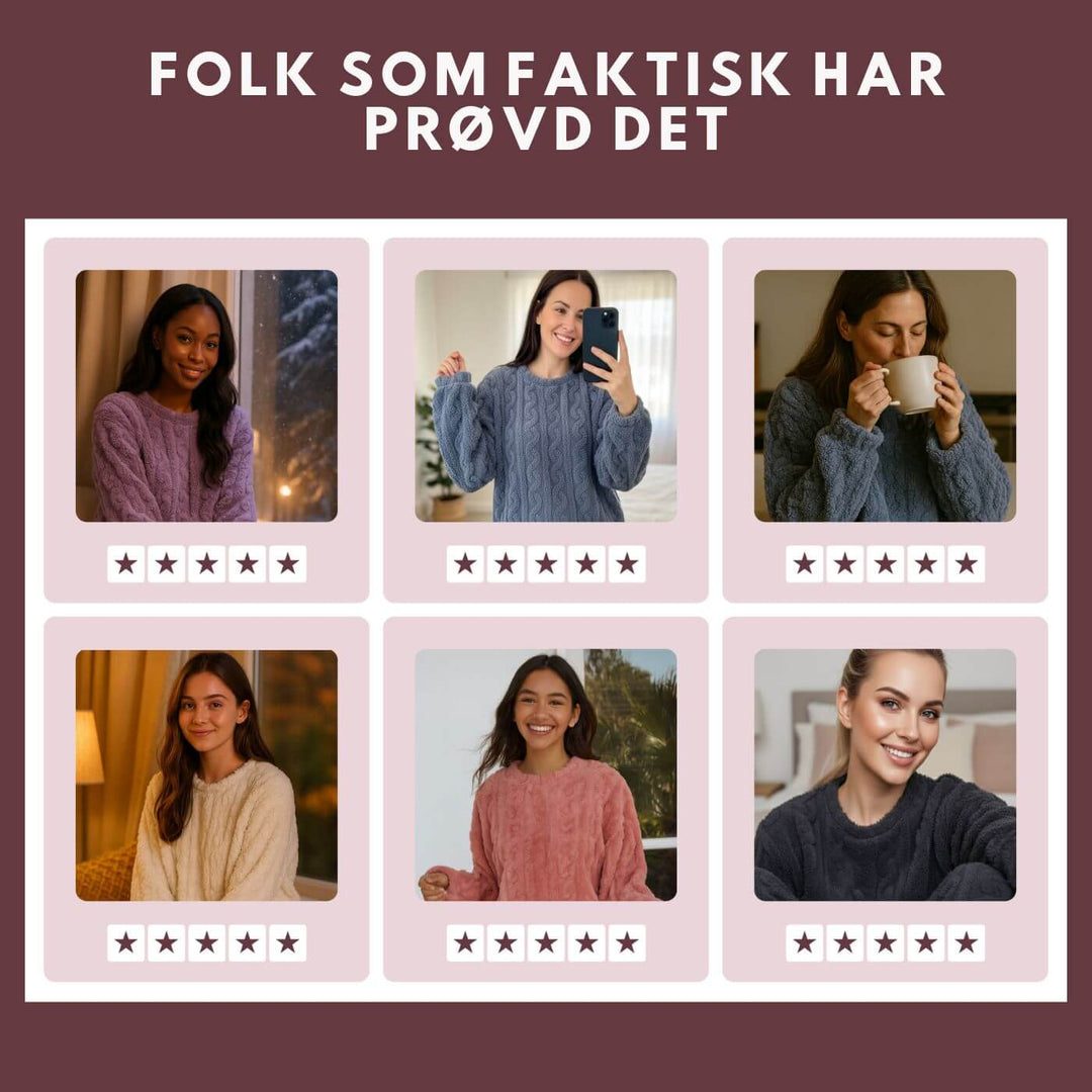 Birte™ - Mykt og Koselig Sett med Genser og Bukse