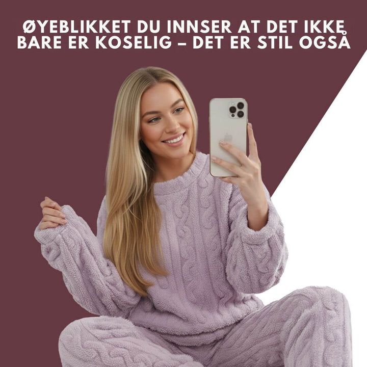 Birte™ - Mykt og Koselig Sett med Genser og Bukse