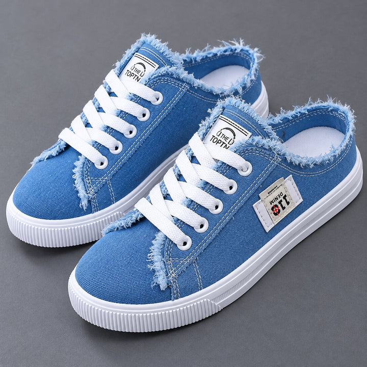 Karin™ – Slitt Snortopp Slip-On Mule Sneakers