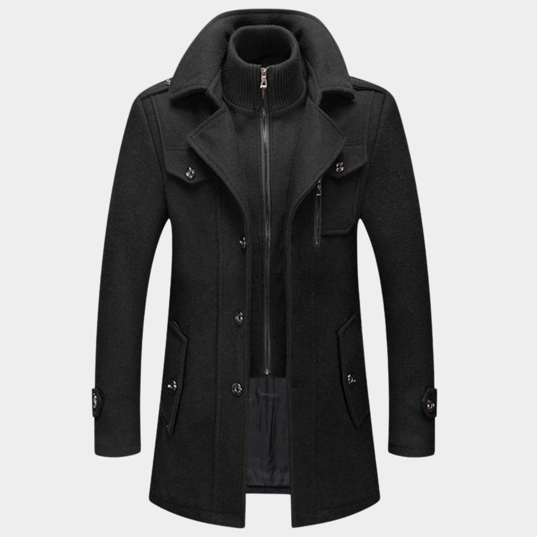Carlos™ - Elegant Dobbelkrage Vinterjakke