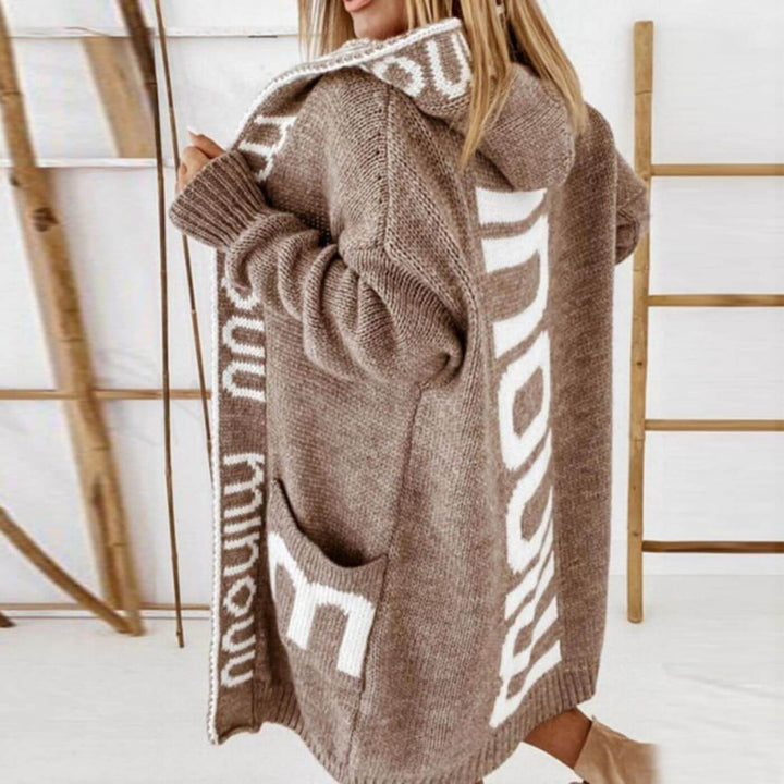 Cathrine™ - Behagelig Strikket Lang Cardigan