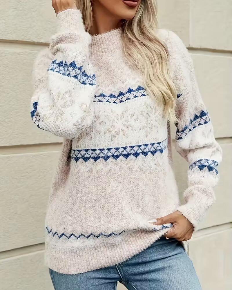 Celine™ - Julegenser med Snøfnugg og Komfort