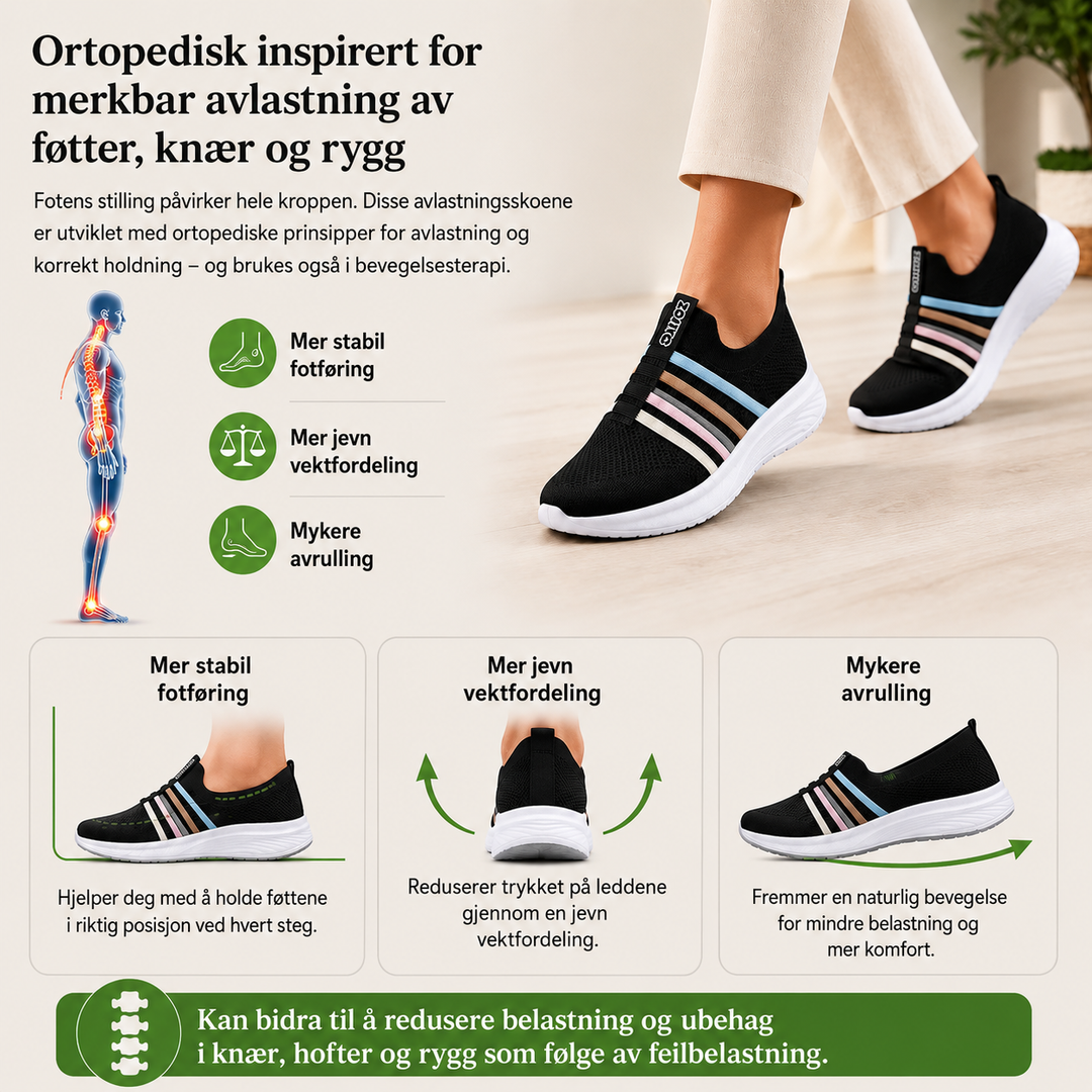 OrthoVita™ – Lettvekt Sklisåler Komfort Sneakers