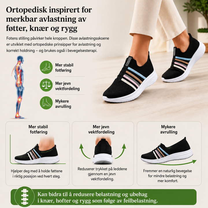 OrthoVita™ – Lettvekt Sklisåler Komfort Sneakers