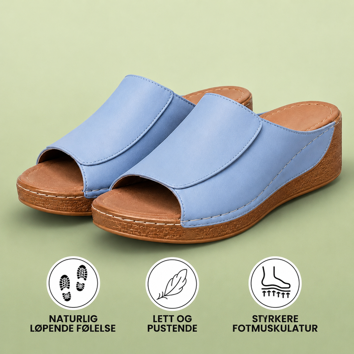Velora™ – Ortopediske Komfort Kilehæl Sandaler