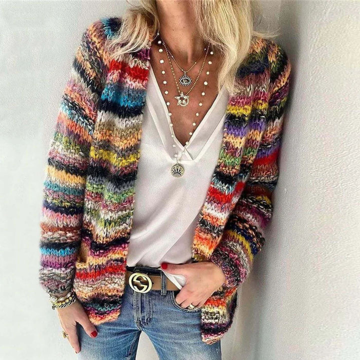 Cora™ - Flerfarget Koselig Strikket Cardigan