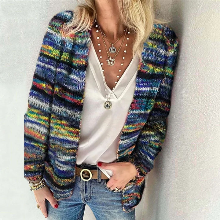 Cora™ - Flerfarget Koselig Strikket Cardigan