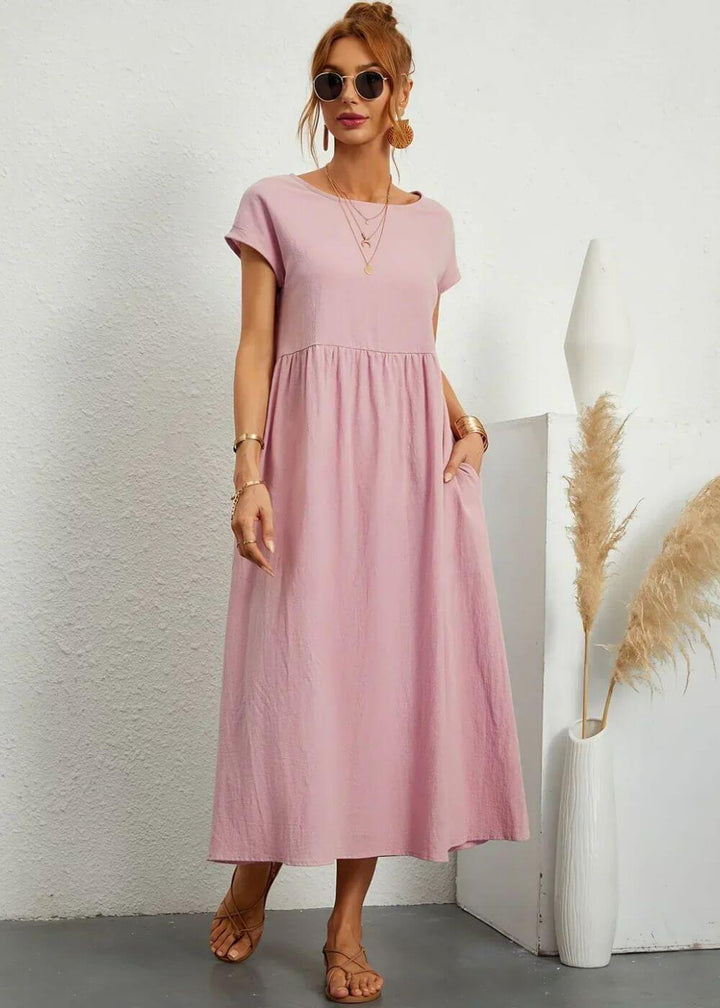 Dagny™ – Elegant Sommerkjole med Lommer