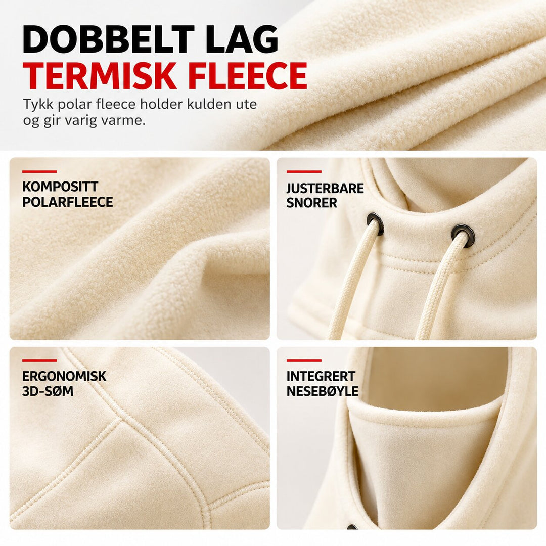 NordicShield™ – Termisk Fleece Vindytende Hettebalaklava