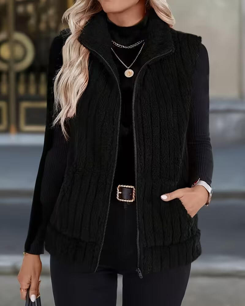Eira™ – Myk og Varm Vest med Glidelås