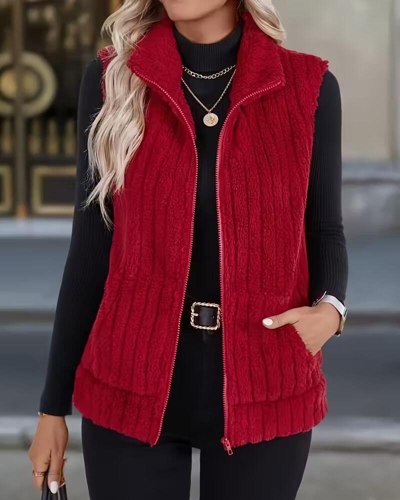 Eira™ – Myk og Varm Vest med Glidelås