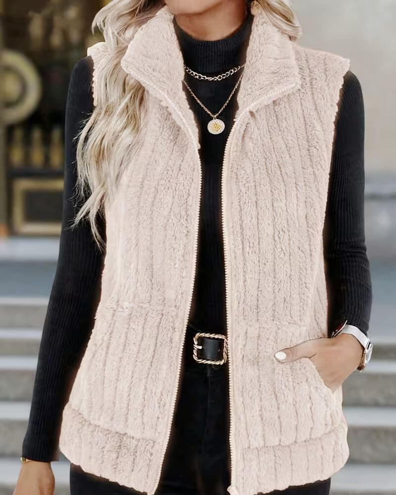 Eira™ – Myk og Varm Vest med Glidelås