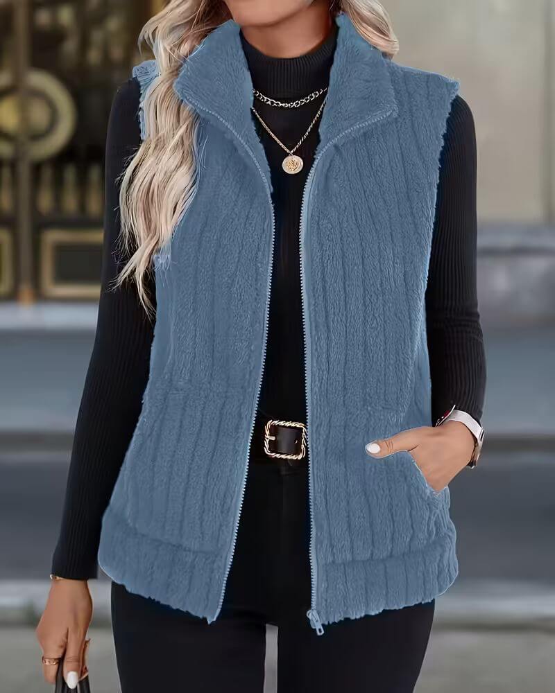 Eira™ – Myk og Varm Vest med Glidelås