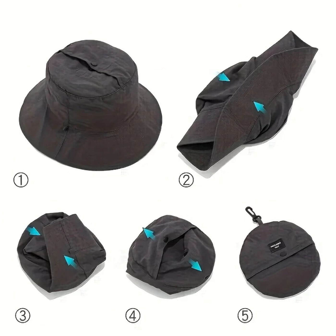 Eirik™ – Sammenleggbar Solhatt med UPF50+ UV-beskyttelse
