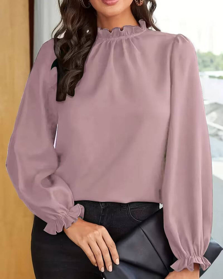 Eldrid™ - Elegant bluse med puffermer