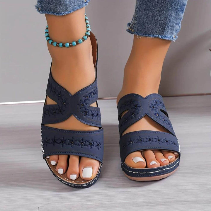 Elina™ - Ortopediske Komfort Kilesandaler