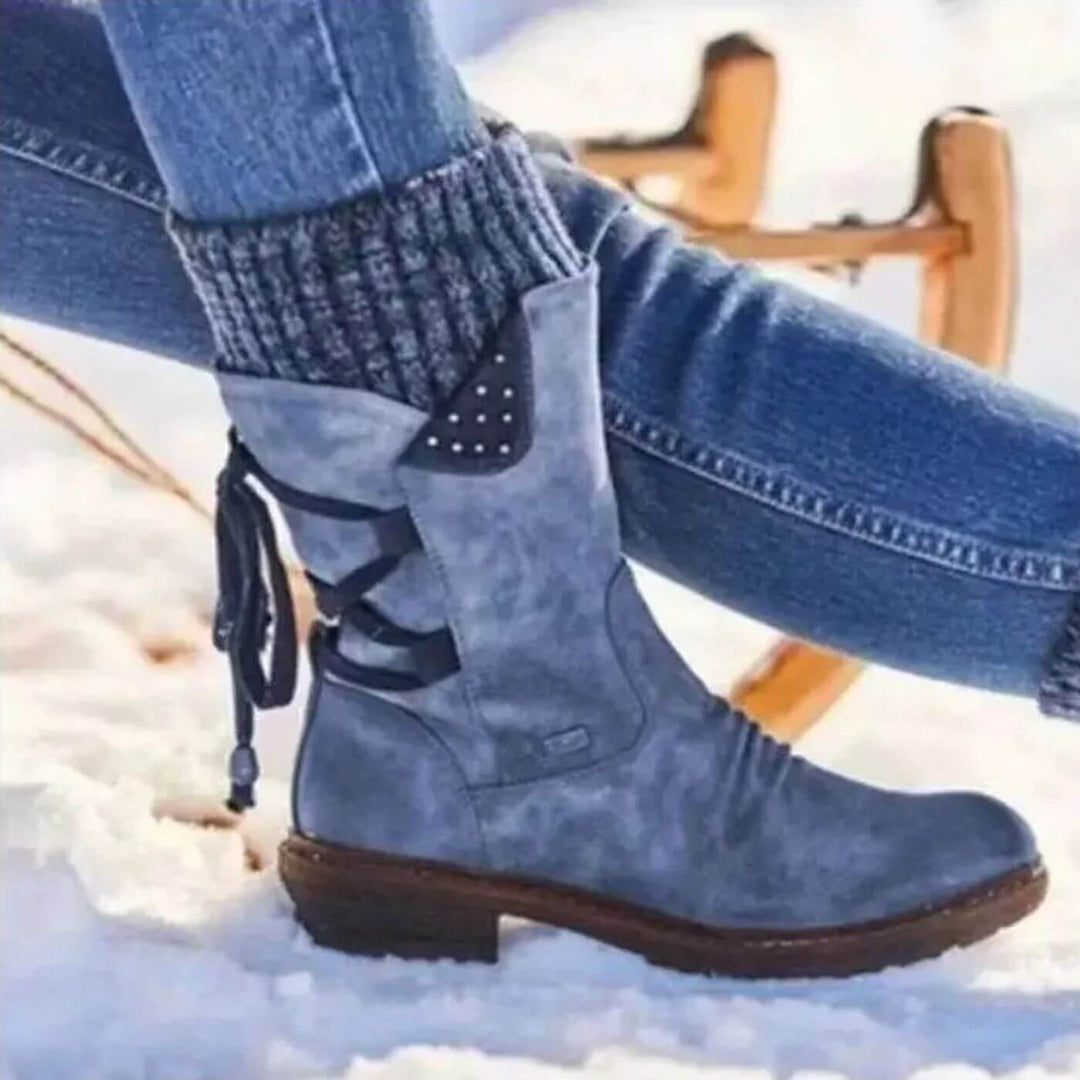 Emilia™ - Vinterstøvler med snøring til leggen