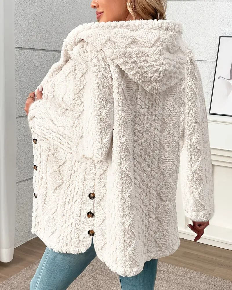 Emma™ – Vinter Teddy Kåpe Hettegenser