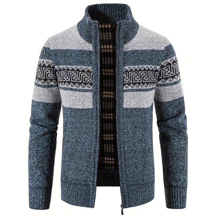 Espen™ – Strikket Cardigan med Ståkrage og Glidelås