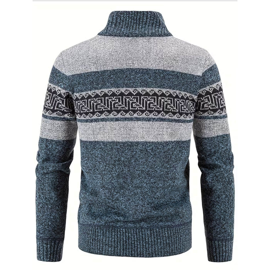 Espen™ – Strikket Cardigan med Ståkrage og Glidelås