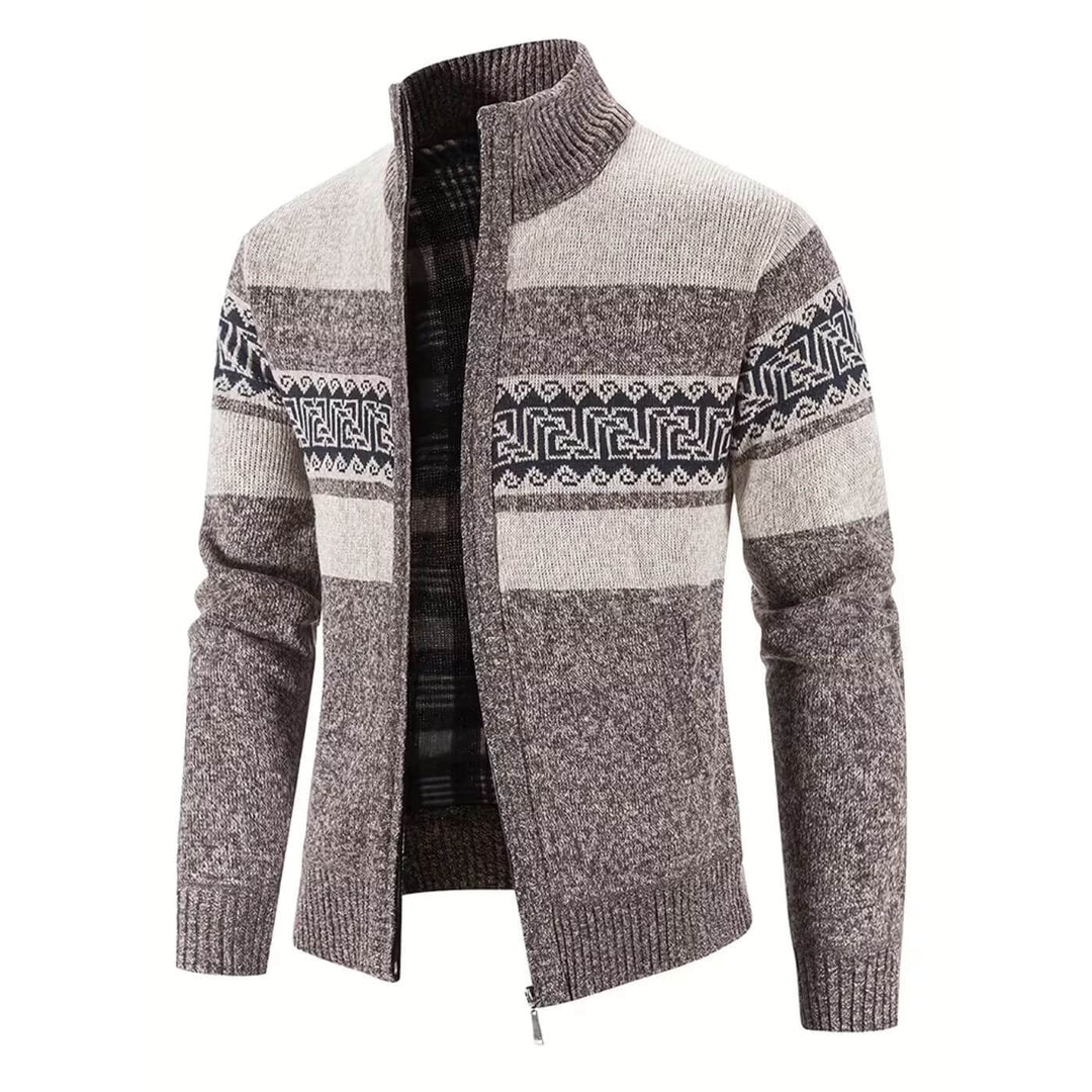 Espen™ – Strikket Cardigan med Ståkrage og Glidelås