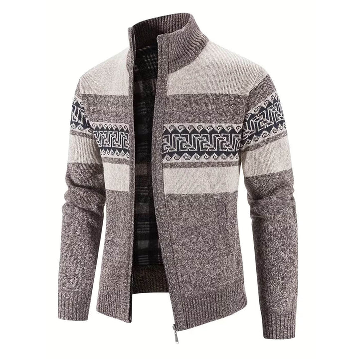 Espen™ – Strikket Cardigan med Ståkrage og Glidelås