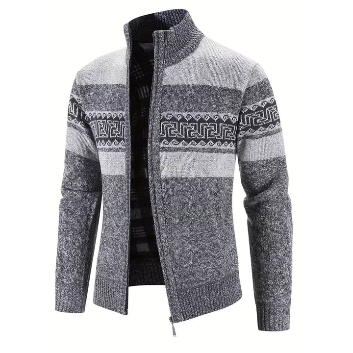 Espen™ – Strikket Cardigan med Ståkrage og Glidelås