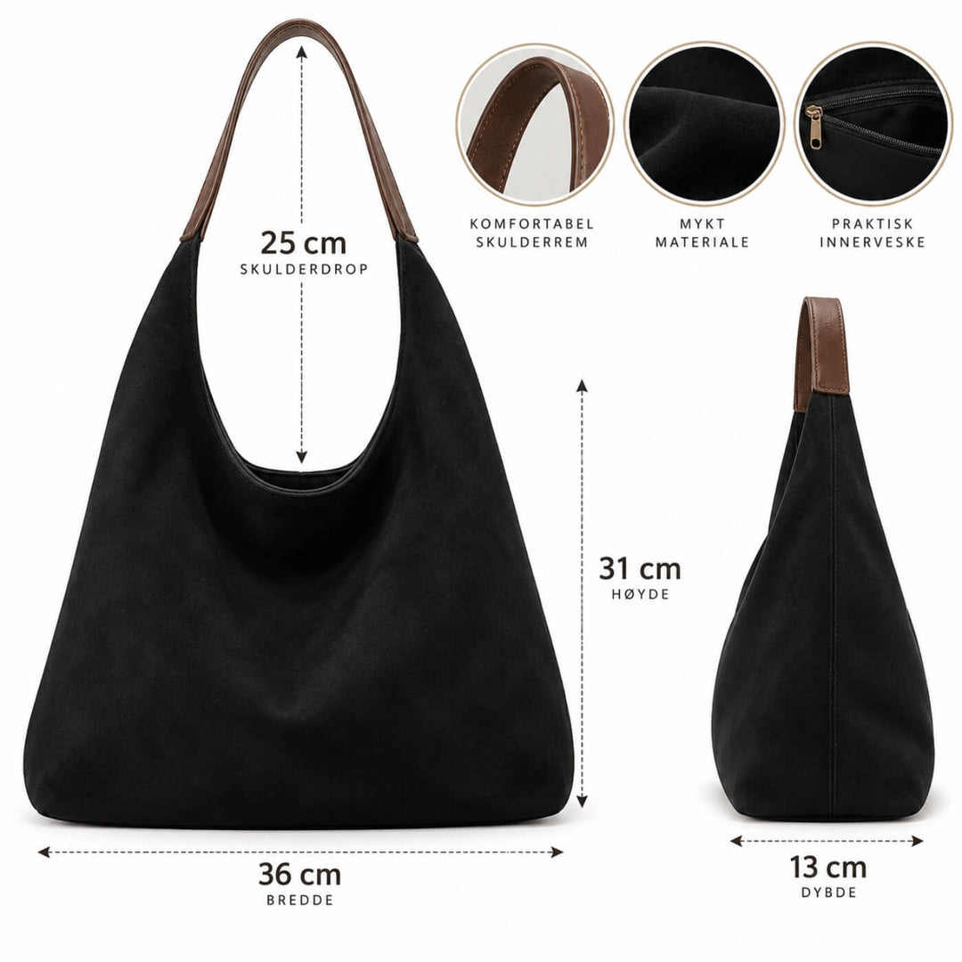 Eva™ - Klassisk vintage skulderveske