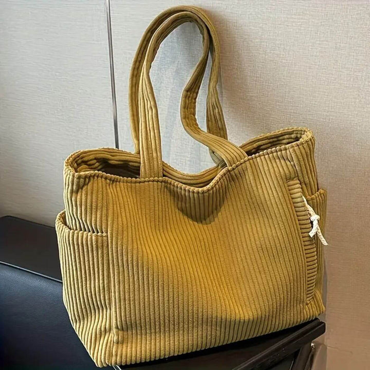 Evelyn™ - Stilig Cordfløyel Toteveske