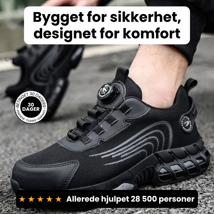 Felix™ – Ståltå sikkerhetssko med Kevlar-beskyttelse