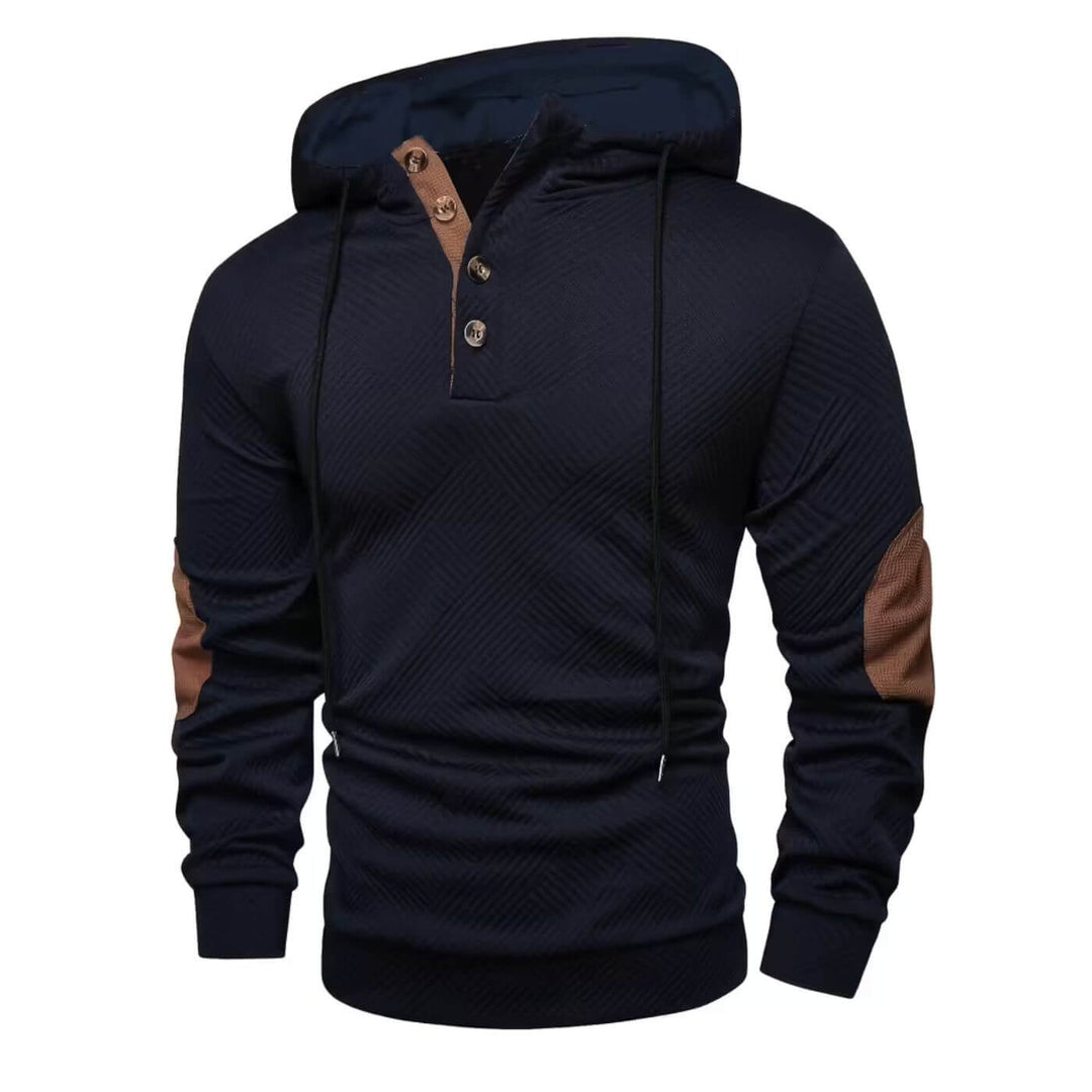 Filip™ - Uformell hettegenser med knapper